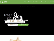 Tablet Screenshot of joyfulpets.com